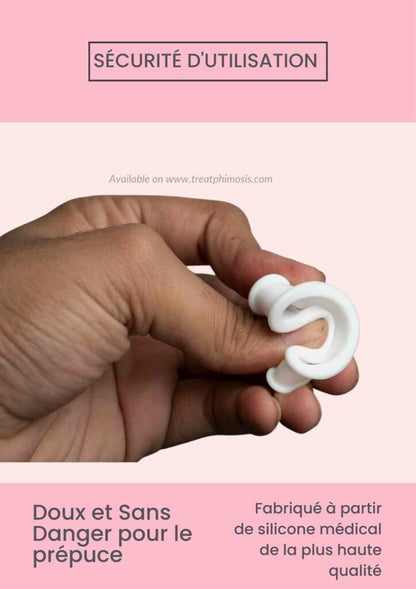 Phimose Stretching Ring Kit mit Phimose Creme, instrument und Anweisung Buch